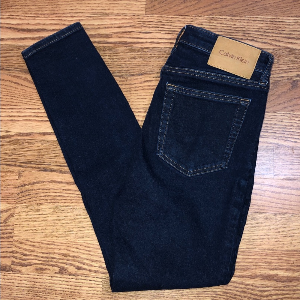 CALVIN KLEIN Women’s Original High Rise Skinny Stretch Blue Jeans W29 Size 6/8